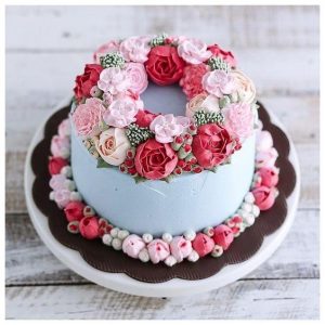 Bánh kem bơ hàn quốc - mẫu bánh kem đơn giản nhưng vô cùng ấn tượng