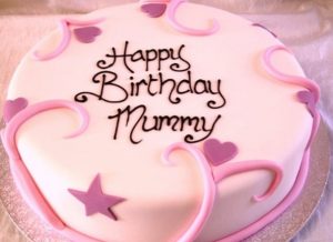 Bánh kem sinh nhật mẹ.