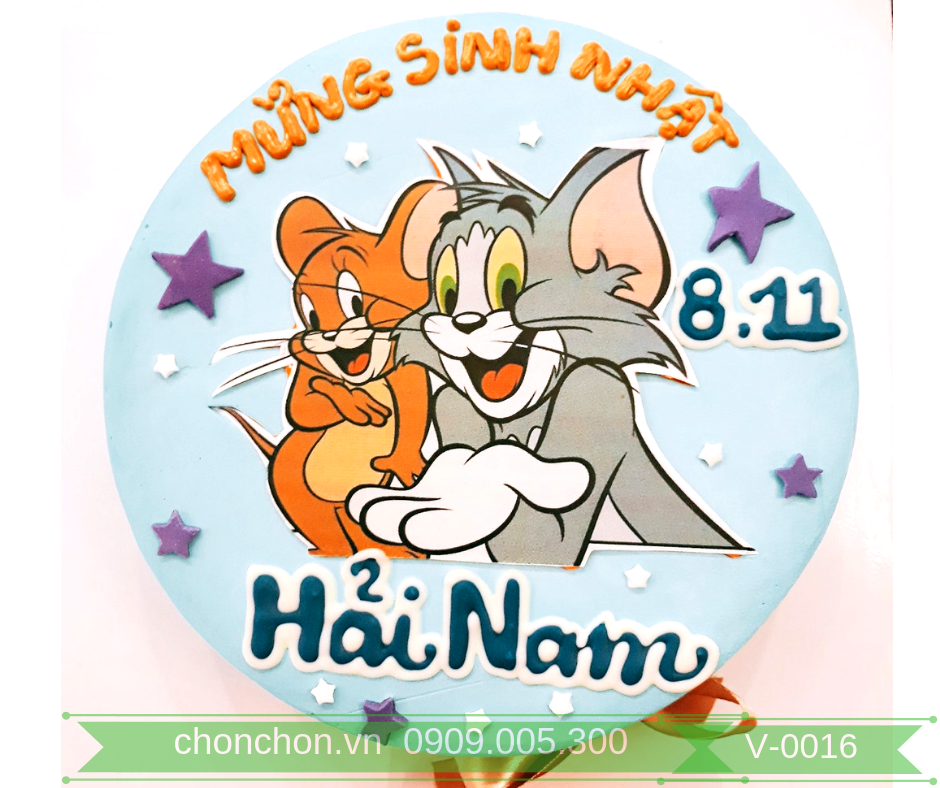 Bánh sinh nhật vẽ hình mèo trong phim hoạt hình tom jerry dễ thương cho bé  tuổi mẹo MS V0078  Tiệm Bánh Chon Chon