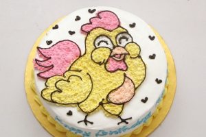 Bánh sinh nhật con gà - bánh của niềm vui và may mắn