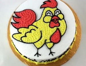 Bánh sinh nhật con gà - bánh của niềm vui và may mắn