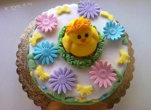 Bánh sinh nhật con gà - bánh của niềm vui và may mắn