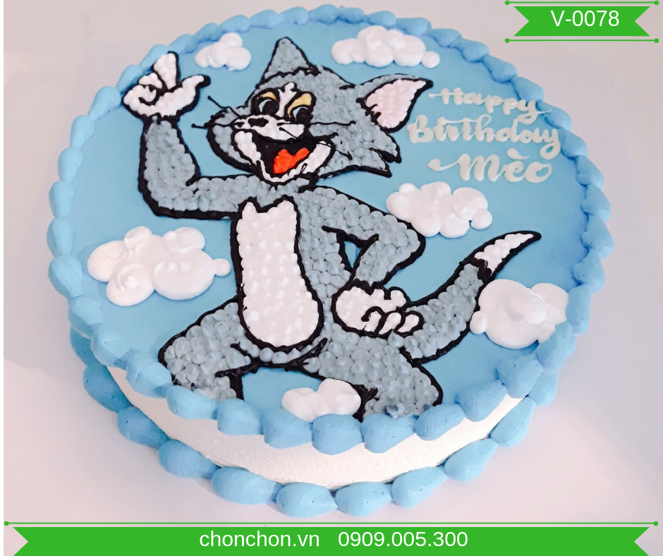 Trang trí sinh nhật bé Huy Thành chủ đề Tom and Jerry tại Bình Phước