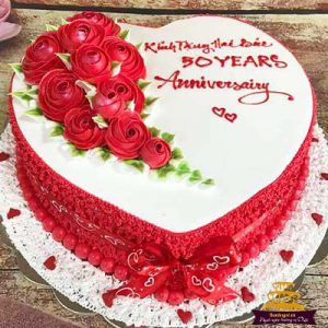 Những mẫu bánh kem kỷ niệm ngày cưới đẹp mắt