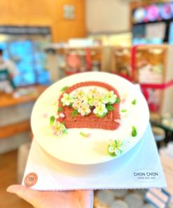 Bánh sinh nhật bắt hoa kem 10