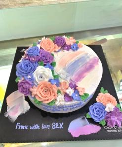 Bánh sinh nhật bắt hoa kem 14