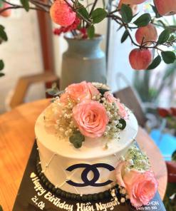 Bánh sinh nhật bắt hoa kem 15