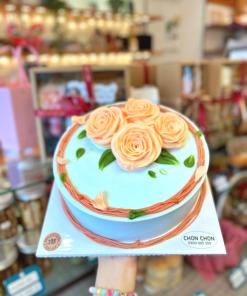 Bánh sinh nhật bắt hoa kem 21