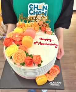 Bánh sinh nhật bắt hoa kem 6