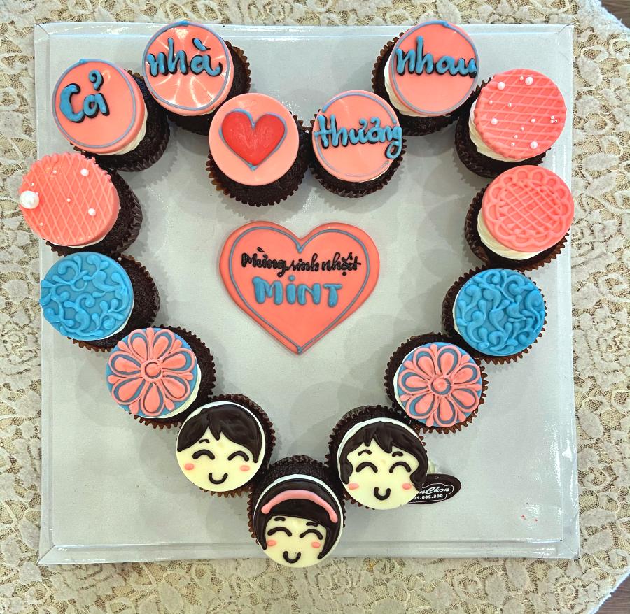 Bánh Cupcake kem mini Mẫu 20 1 Bánh Cupcake kem mini Mẫu 20